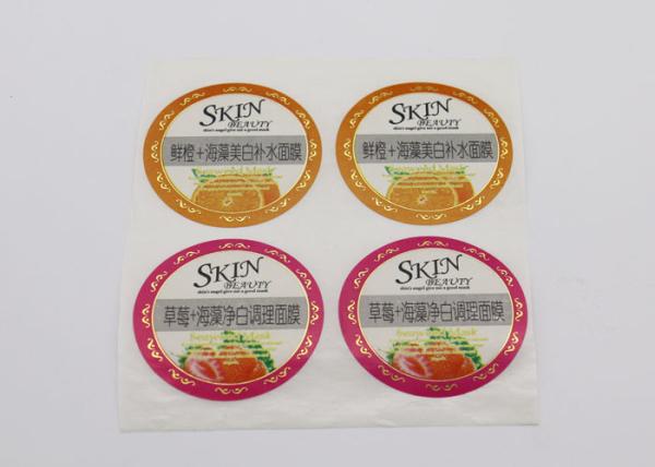 Round Shape Strong Adhesive Product Labels For Chemical Product Packaging