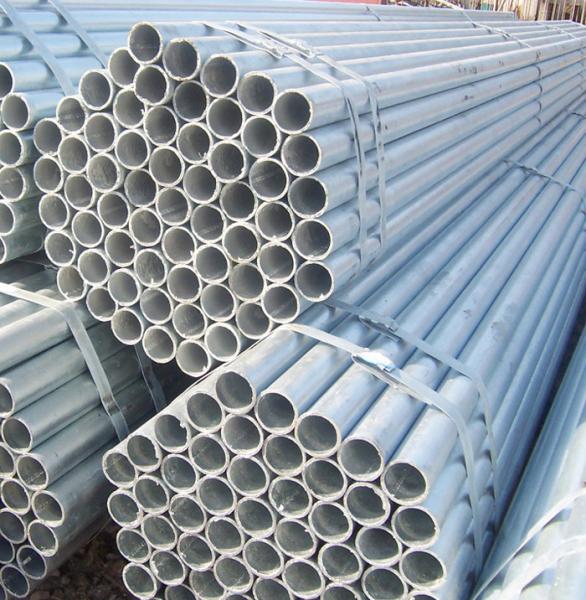 Smooth Surface Hot Dipped Galvanized Pipe , Anti Moisture Round Mechanical Tubing
