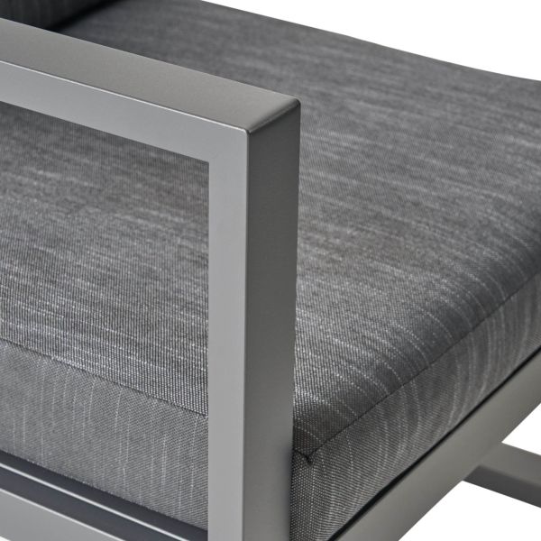 Black Rattan Couch Outdoor Restaurant L Shaped Outdoor Lounge