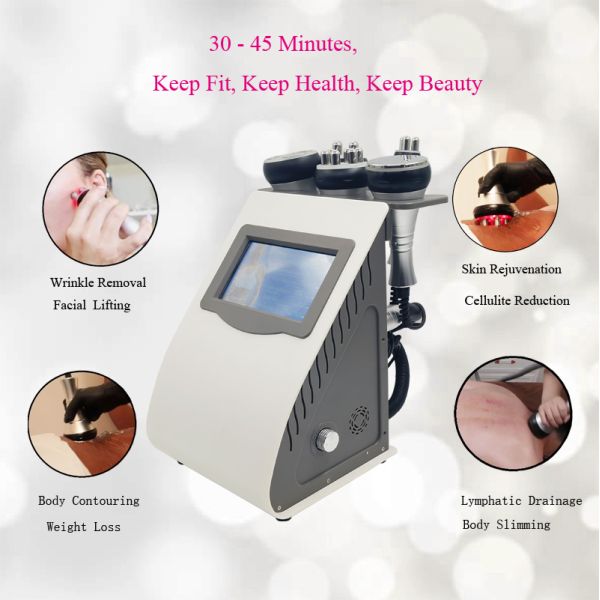 Mini Bipolar RF Ultrasonic 40k Cavitation Machine Vacuum Fat Burning