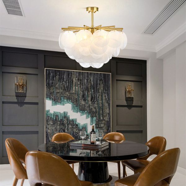 Источник света крытого света современный E14 E27 стекла меди утюга украшения привесного