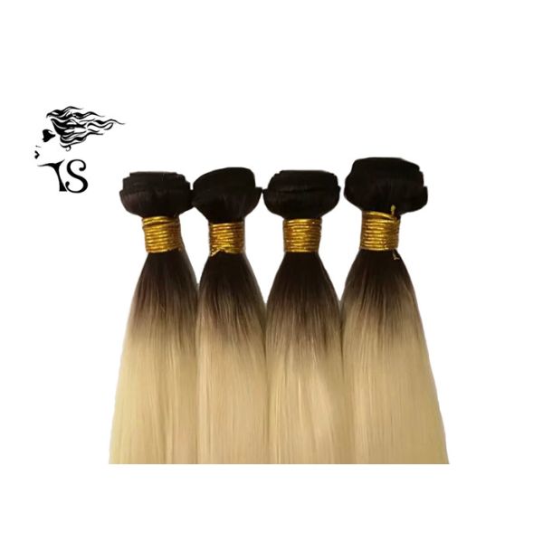 Black Blonde 613 Ombre Human Hair Extensions with Mink 100% Ukraine Virgin Hair