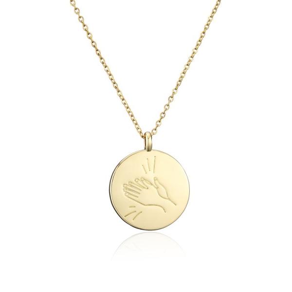 24K Vintage Coin Pendant Necklace