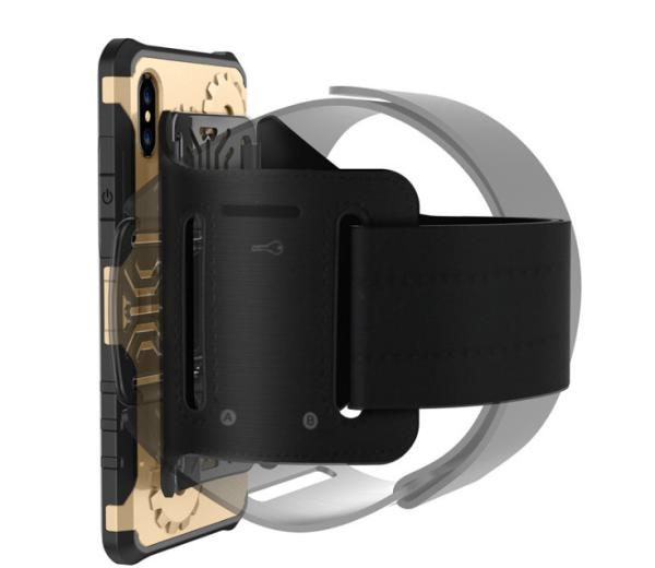 TPU and PC 2 in 1 Kickstand Finger Ring Holder gear Case For IphoneX 8 plus 7 6s armband shockproof sports Phone Cover