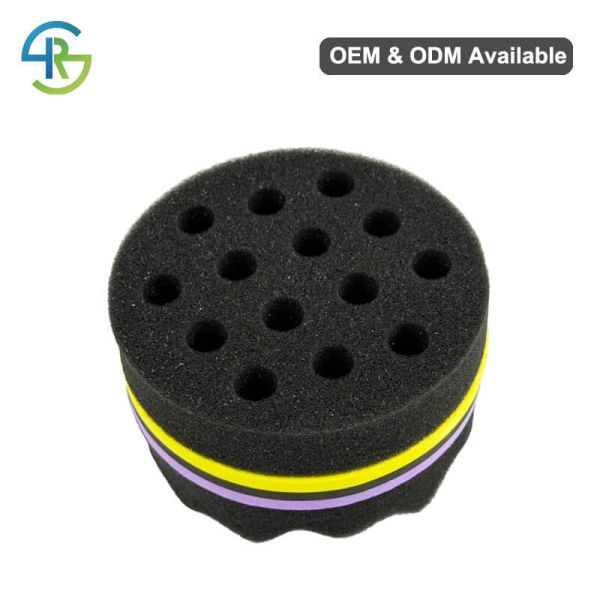 Eco Friendly Round Men Hair Sponge OEM Curling Sponge For Short Hair