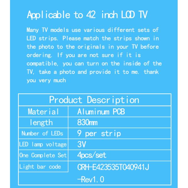 CRH-E423535T040941J-REV1.0 N 42S260 42H220 42H200 42L23 CN42DA801