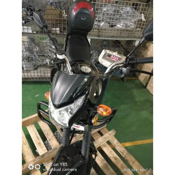 70cc 110cc Low Cc Sport Bikes , 49cc Matte Black Street Bike With Big Footrest Front Bumper