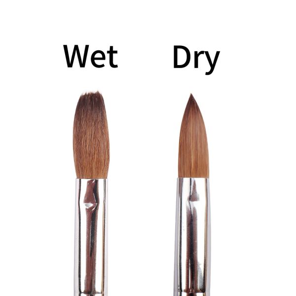Professional Wholesale Superior Art High Quality 11 Different Sizes Custom Kolinsky Acrylic Nail Brush