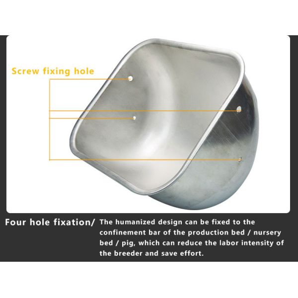 Animal Farming Stainless Steel Farrowing Crate Feeder For Pigs Sow