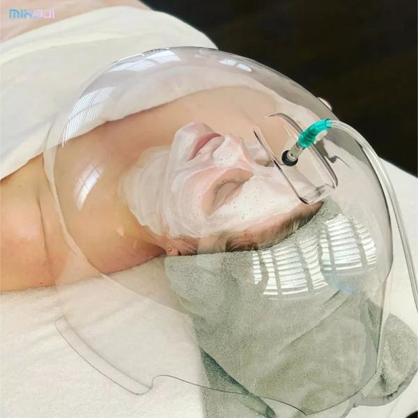 Máquina facial de oxígeno O2toDerm con 90% de oxígeno puro y 3 millones de aniones