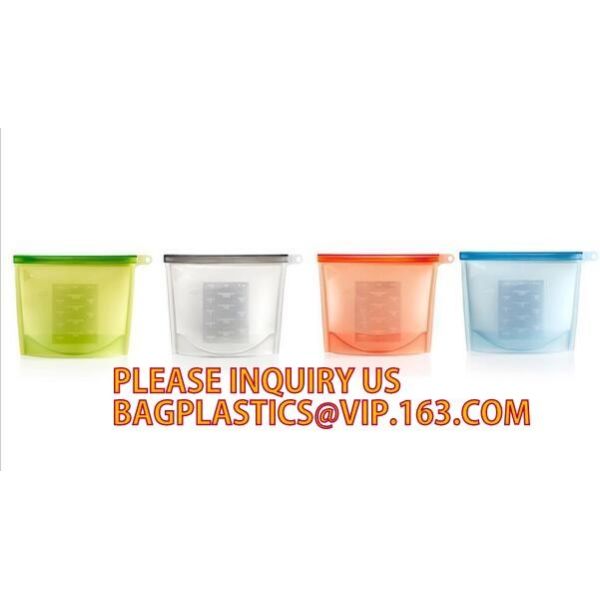 Reusable Silicone Plastic Packaging Food Zip Silicon Freezer Fresh Vegetable Storage Bags,Zip Lock Sandwich Vacuum Silic