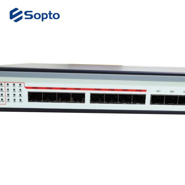FTTX Fiber Optic Mini Olt Epon 8 Pon SPO-ES8444 Dual 220V AC