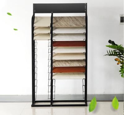 Showroom Granite Waterfall Tile Display Rack Custom Stone Sample Display Rack