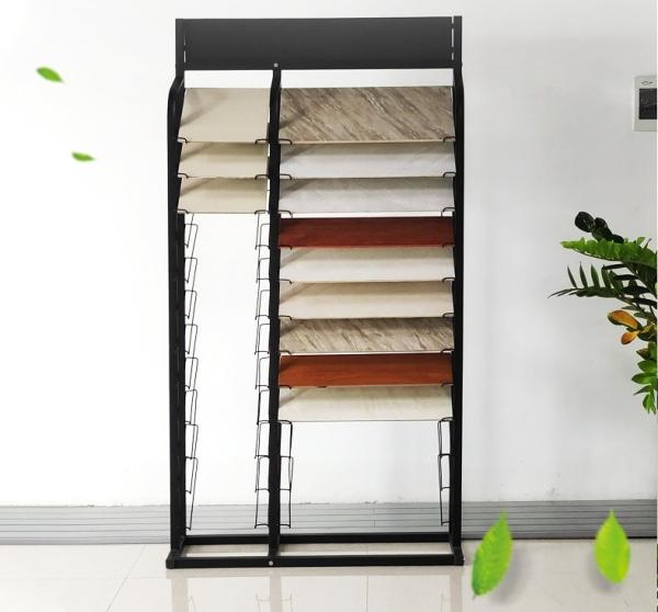 Showroom Granite Waterfall Tile Display Rack Custom Stone Sample Display Rack
