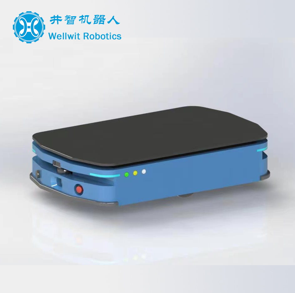 Wellwit 1000kg Payload CE Certified Transfer Cart Double Lidar Agv