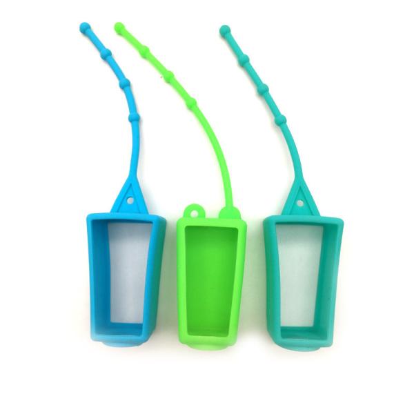 Garrafa magro do Sanitizer da mão do ANIMAL DE ESTIMAÇÃO 30ml com suporte do silicone