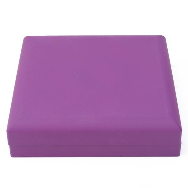 Custom Logo Rectangle Purple LED Jewelry Box for and Retail in Rectangle Shape