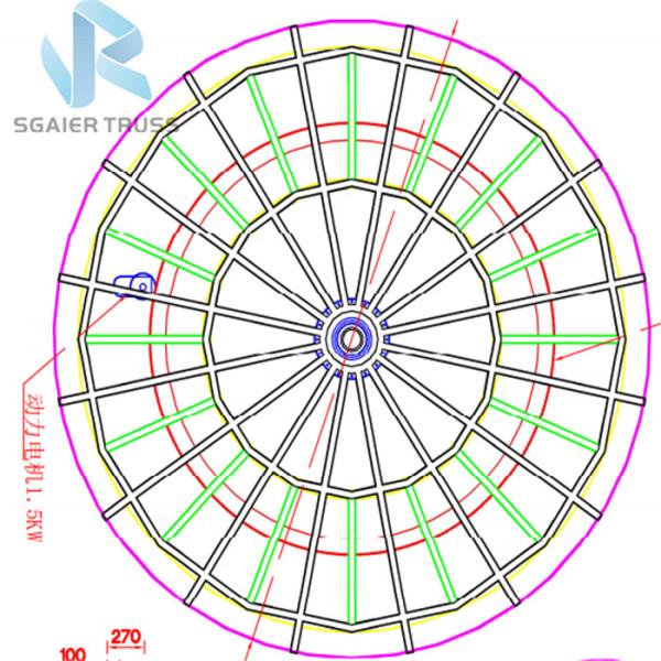 Multi Purpose 10m aluminum Rotating Lifting Stage Equipment