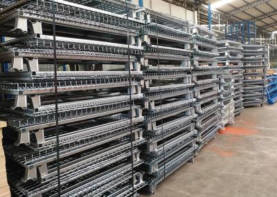 Standard Size Wire Mesh Cages , Warehouse Metal Wire Storage Cages Container