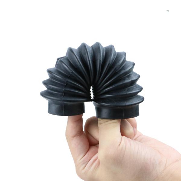 IATF 16949 Certification Custom Rubber Bellows Nice Elasticity Black Color Oil Resisting