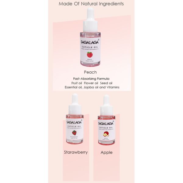 Aceite para cutículas certificado MSDS Tangerina Chicle Flores secas para envase Melocotón Piña Leche y miel Aroma a flor de azahar