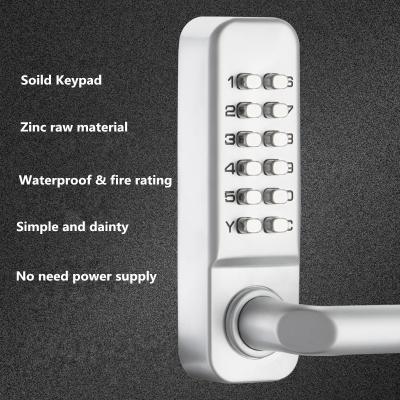 Zinc Resettable Combination Keyless Doorlock 142 X 42 X 26 Mm