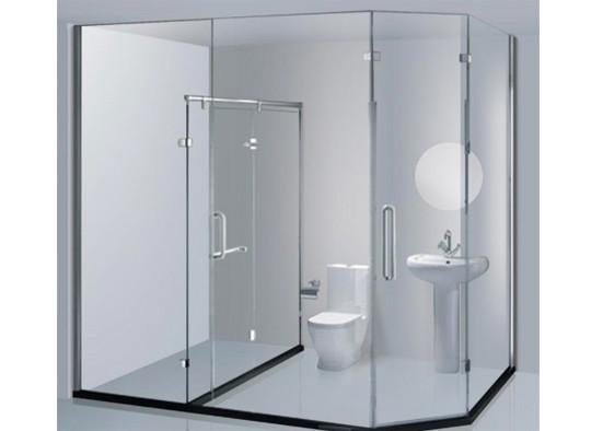 Customized Shower Bath Enclosures Glass , Laminated Tempered Glass For Shower Door