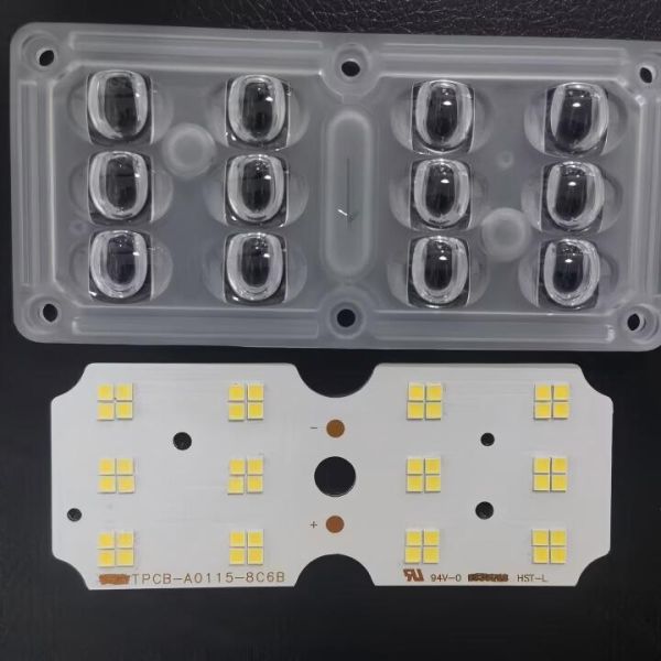 3030 SMD LED PCB Board for 30 to 45W Street Light Modules with Customized Lens Design