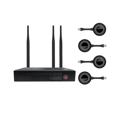 Sistema sem fio da apresentação do dispositivo 4k de USB, prolongamento sem fio preto de 5.8G HDMI