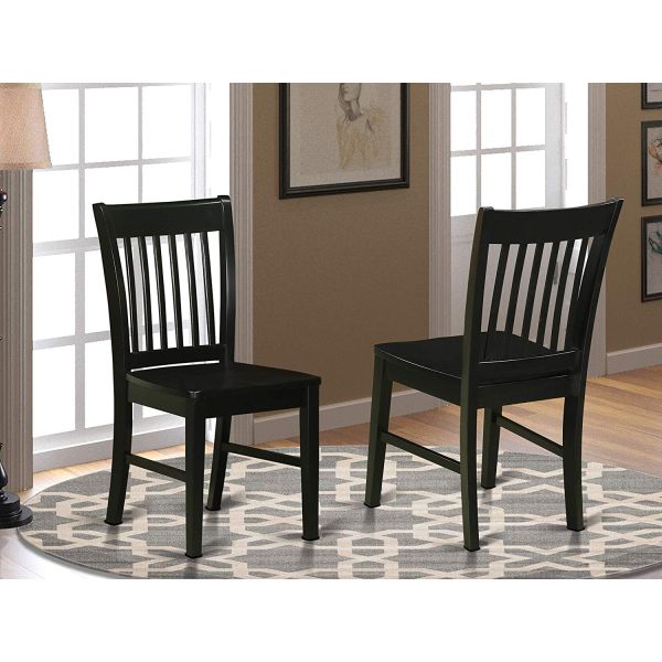 Solid Wood Slat Small Wooden Dining Chairs , Slat Back Side Chairs Classic