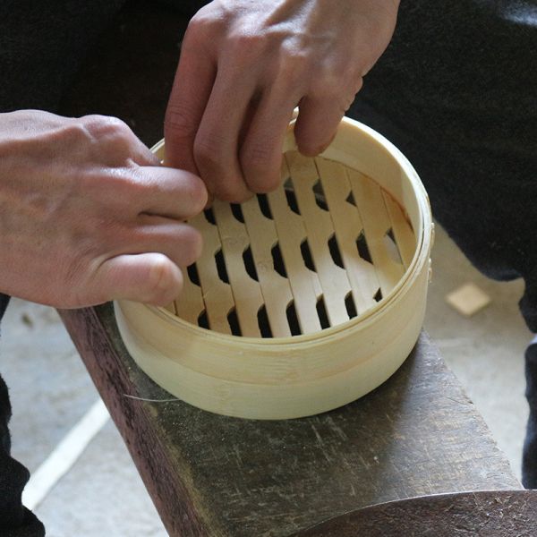 Распаровщики тусклой суммы крышки 10 дюймов бамбуковые, кухня корзины распаровщика Momo бамбука риса