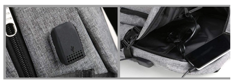 Mens Anti Theft Business Laptop Backpack , Durable USB Charging Backpack