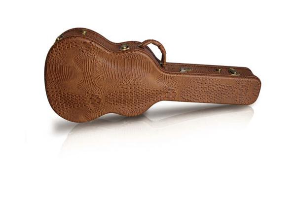Classic Guitar Wood Case, High Quality PVC Leather Exterior, Velvet Padding Interior, Locks and Soft Handle