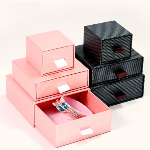 Debossed Small Cardboard Drawer Boxes Giftbox For Jewelry Package