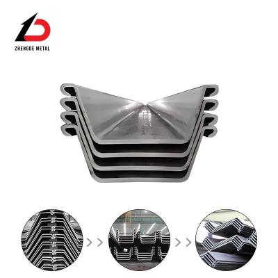 Hot Rolled Steel Sheet Pile Steel of Type 2 Steel Sheet Pile Type 3 U-Shaped Steel Sheet Pile with Factory Stock