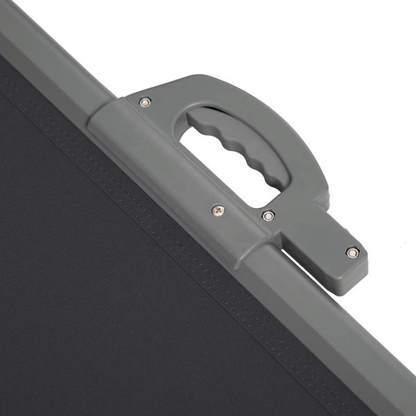 Grey Aluminum 200*300cm Retractable Side Shade Awning for Outside Garden and Patio