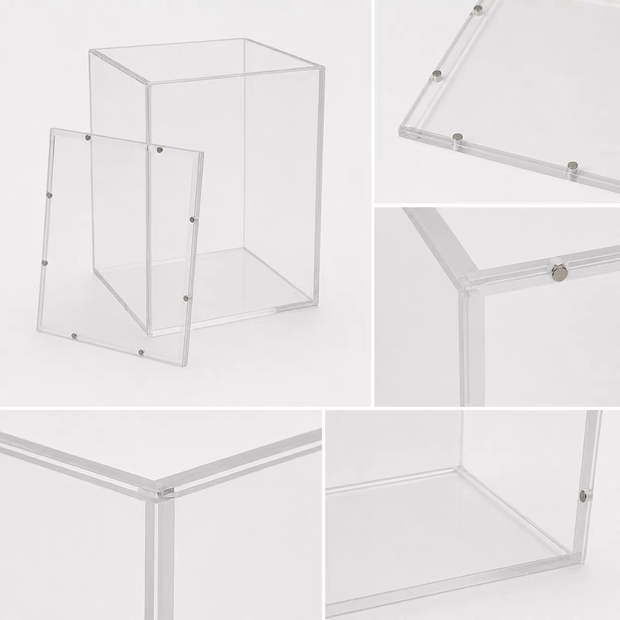 Customizable Magnetic Acrylic Showcase Box High Clarity Transparent Display Case for Collectible Figures