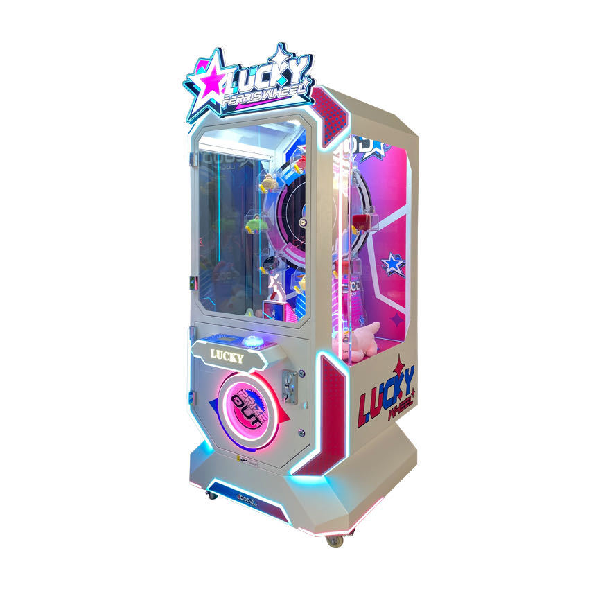 Magic Coin Claw Machine, Lucky Ferris Wheel Feature, Durable Cabinet for Arcade Venue