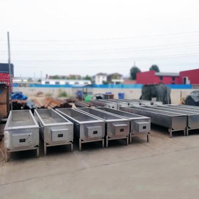 220V 50HZ Animal Drinking Trough 3500*380*250mm Stainless Steel Cattle Trough