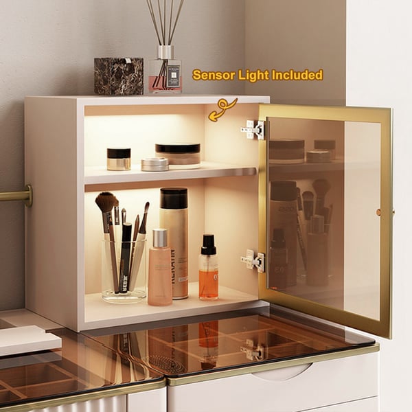 Modern Furniture Wood Vanity Dressing Table Makeup Mirror With Drawers