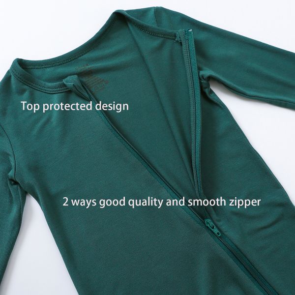 bamboo baby gift sets Baby Girls' Romper Organic Bamboo Zippered flip convertible feet romper