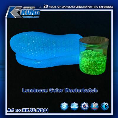 Luminous Color Masterbatch Glow In The Dark Plastic Resin For Shoemaking