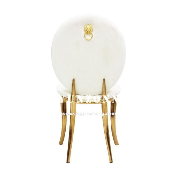 High-End Hotels Banquet Chair Gold Wedding Party Stainless Steel Living Room White Velvet Dining Chair