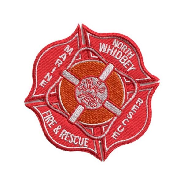 3d Polyester Los Angeles Fire Department Patches Environmental Friendly