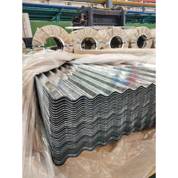 Resistência Placa de aço Painéis de telhado ondulados para construção Galvanizados revestidos PPGI