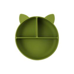 Cat Style Kids Silicone Bowl , Colorful Silicone Divided Suction Plate OEM