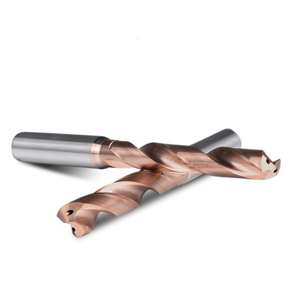 Inner Coolant Hole Carbide Drill Insight Cutting Tools DIN 3XD Step Drill For Stainless Steel