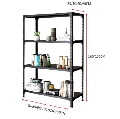 Bolted Or Boltless Type Light Duty Metal Shelving Multilayer Storage Rack For Home Office