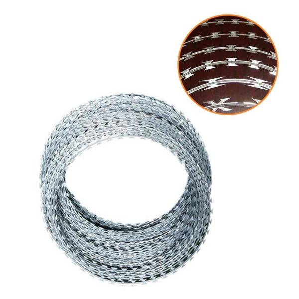 Cheap galvanized stainless steel fence fence anti climbing thorn safety protection razor thorn wire mesh support customization