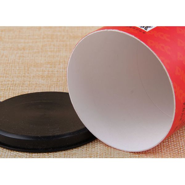 Red Customized Label Printing Paper Tube Packaging for Arts and Gifts